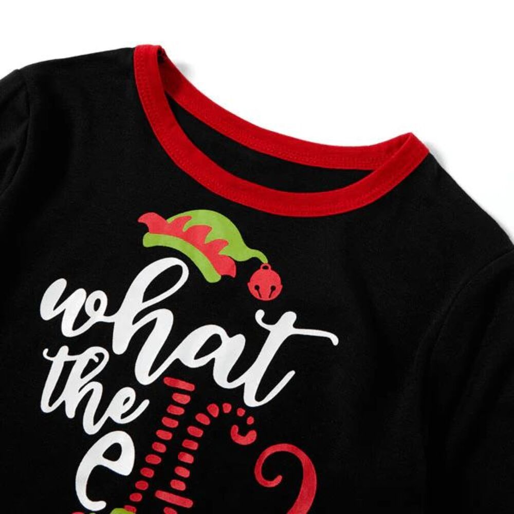 what the elf shirt Christmas holiday black long sleeve men's medium NEW